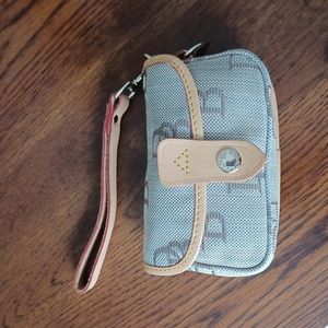 Dooney and Bourke wristlet signature canvas